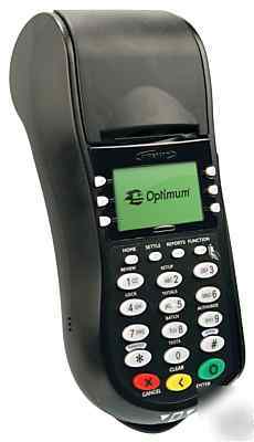 Hypercom T4205 pci credit card terminal & 6 rolls paper