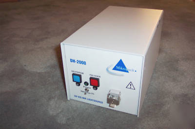 Dh-2000 deuterium halogen light source - ocean optics