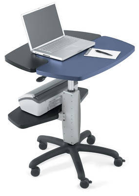 Anthro technology furniture laptop cart back shelf