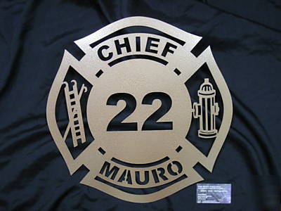 Custom fire rescue maltese cross ladder & hydrant 