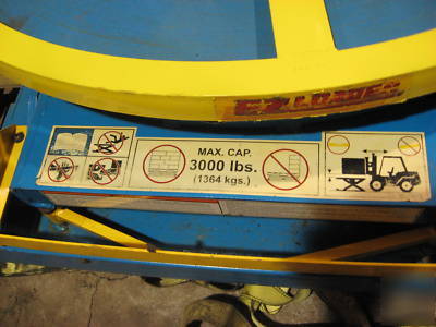 Bishamon ez loader ezu series pneumatic lift table