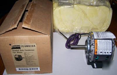 Dayton shaded pole condenser fan motor 6M028A 