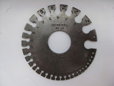 General tools wire gage model no. 20 