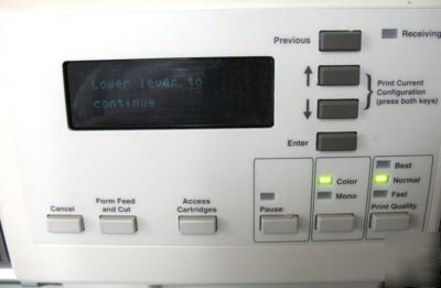 New hp plotter with roll of paper and cartridges