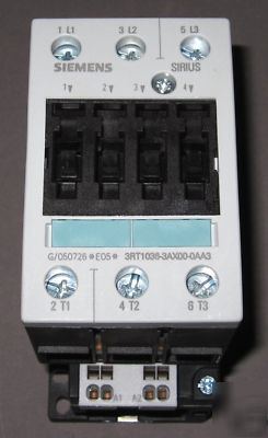 400V 22KW contactor, 3RT1036-3AX00-0AA3 coil 27VAC 50HZ
