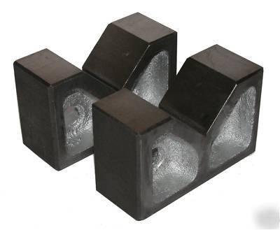 Pair of cast iron vee blocks 7 inch