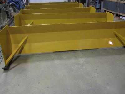 New snow pusher plow skid steer back hoe bobcat 10 ft 