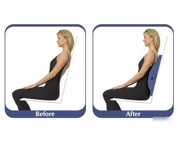 Freedom back cushion - lumbar support foam pillow 