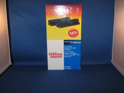 New office depot brother pc-202RF fax ribbon 2 pack