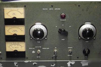 Well-built h.b. 1KW linear amp w/10KV ps - incomplete