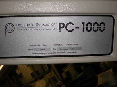 2003 panoramic corporation pc-1000 dental x-ray