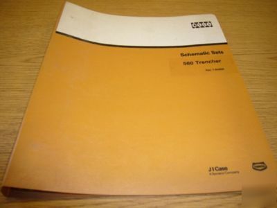 Case 560 trencher schematic set manual