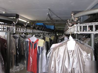 Dry cleaners equipment, pressers, conveyer etc
