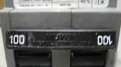 Milbank uqfp-100 2 pole uqfp 100 100AMP QFP24 breaker