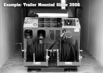 Diesel powered hot water pressure washer, steam