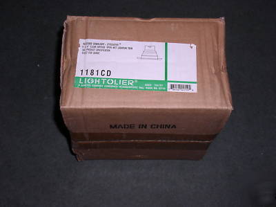 Lightolier 6 .75 open wet location recessed trim 1181CD