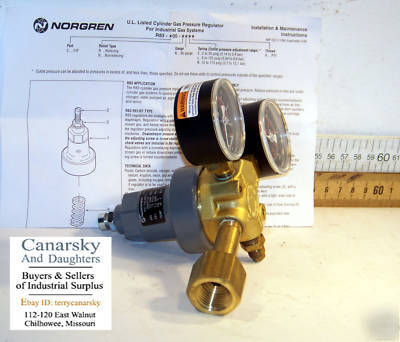 New 1 norgren R83-200-rnga cylinder gas regulator 