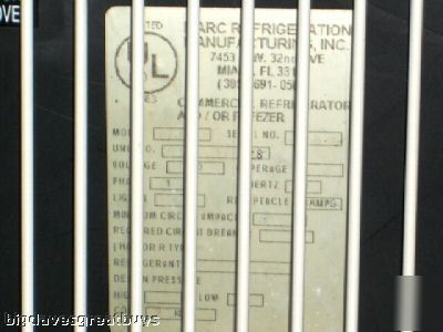 Marc bcr-59 curved glass refrig. bakery display case