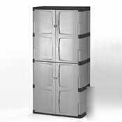 Heavy-duty storage cabinet with four shelves