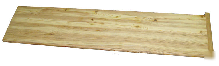 48 x 11.5 antique heart pine stair tread mitered end