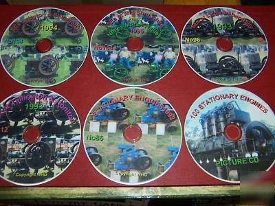 5 stationary engine dvds & free photo cd and free p&p