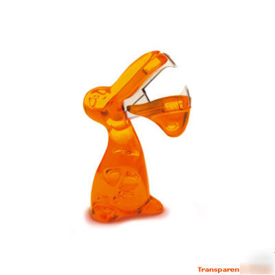 Koziol mr. p cano - staples remover. transparent orange