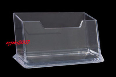 New plastic transparent business name card holder
