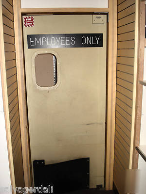 1 eliason easy swing traffic door & mount hardware used