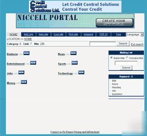 Awesome link/ecommerce portal free 1YR hosting/setup 