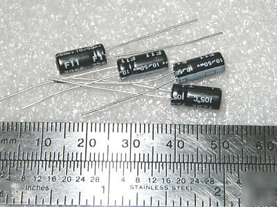 10 uf / 50V aluminum electrolyic capacitors (100 pcs)