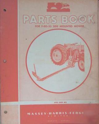 Ferguson side-mounted sickle mower parts manual 1956