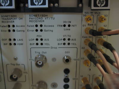 Hp 75000 E1401A w cards sonet/sda E1663A, E1420B E1671A