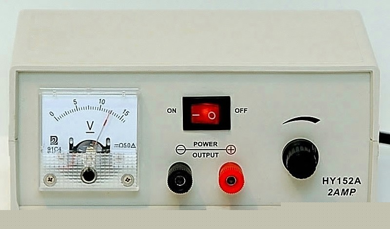 Dc power supply variable 1.5 - 15 volts @ 2A + unileads