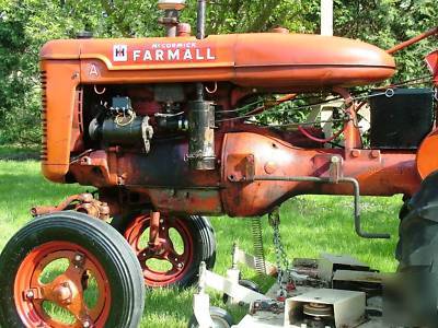 Nice 1946 farmall a with woods mower