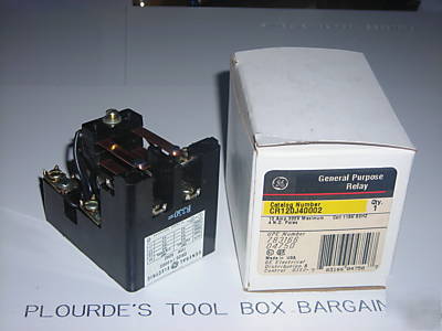 New ge CR120 general purpose 10A relay, CR120J40002